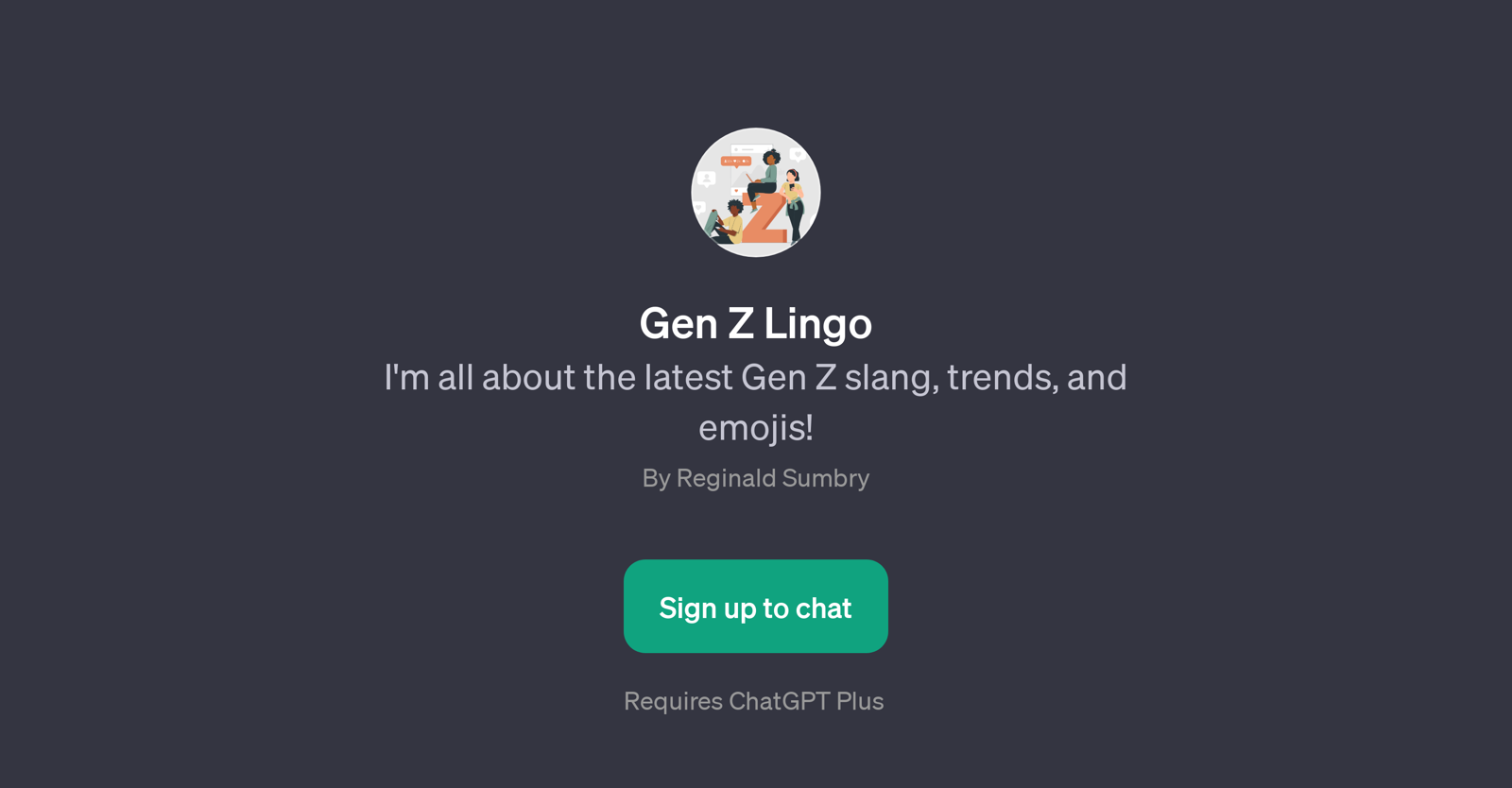 Gen Z Lingo website