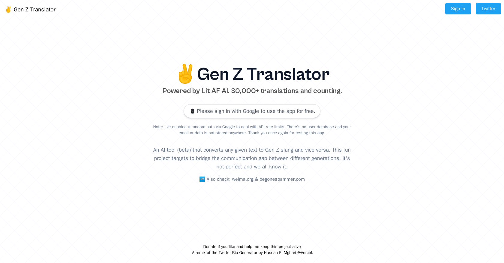 Gen Z Translator And 22 Other AI Tools For Text rewriting