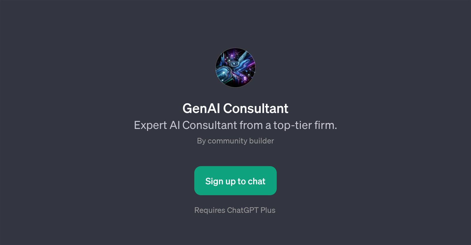 GenAI Consultant website