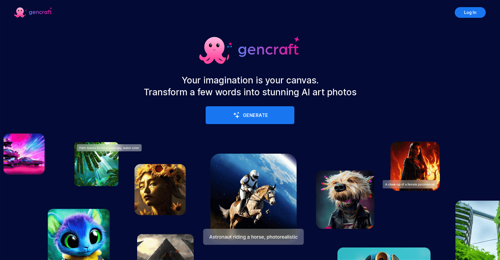 Gencraft website
