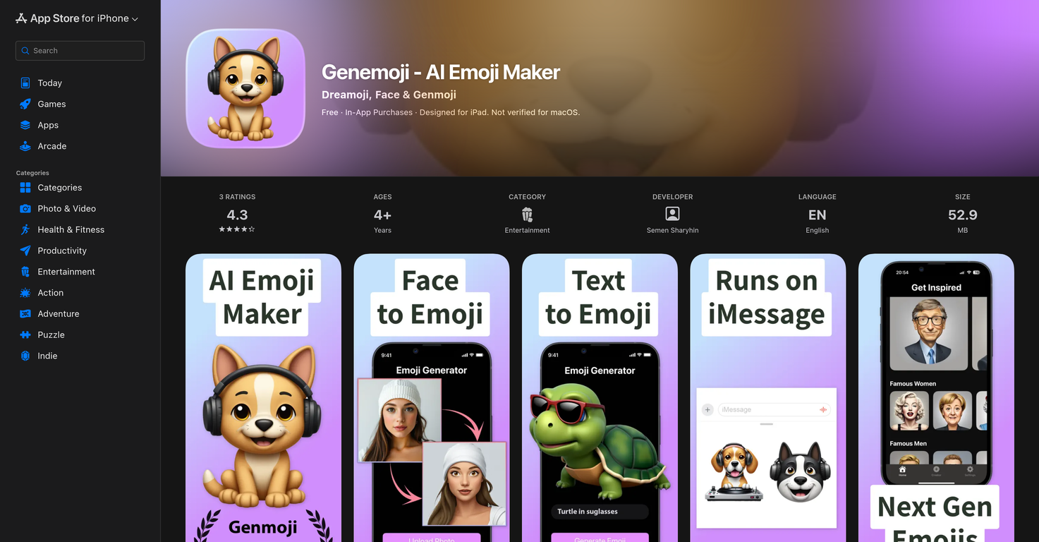 Genemoji website