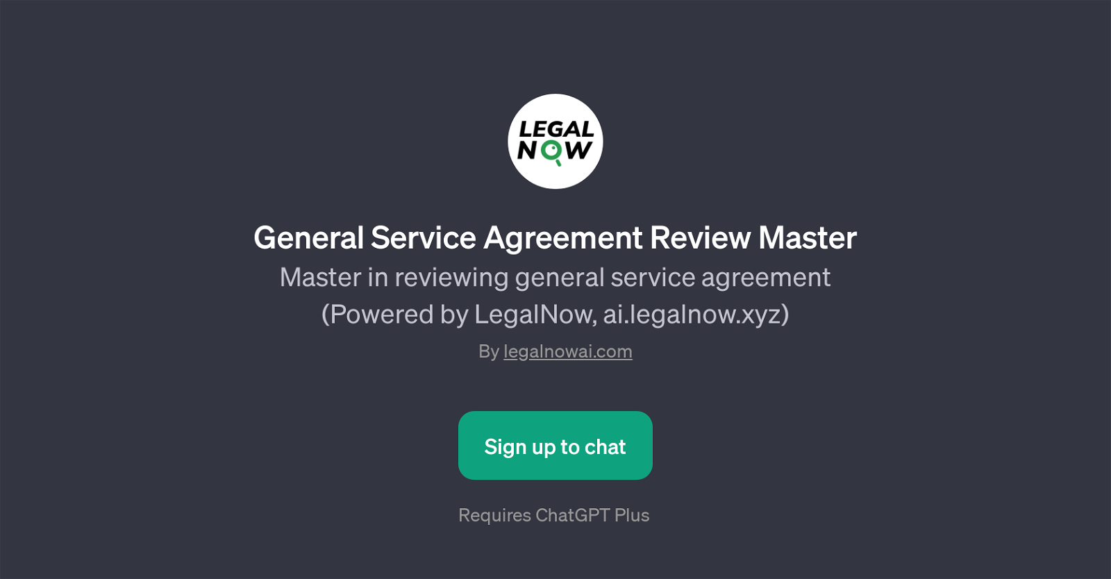 General Service Agreement Review Master website