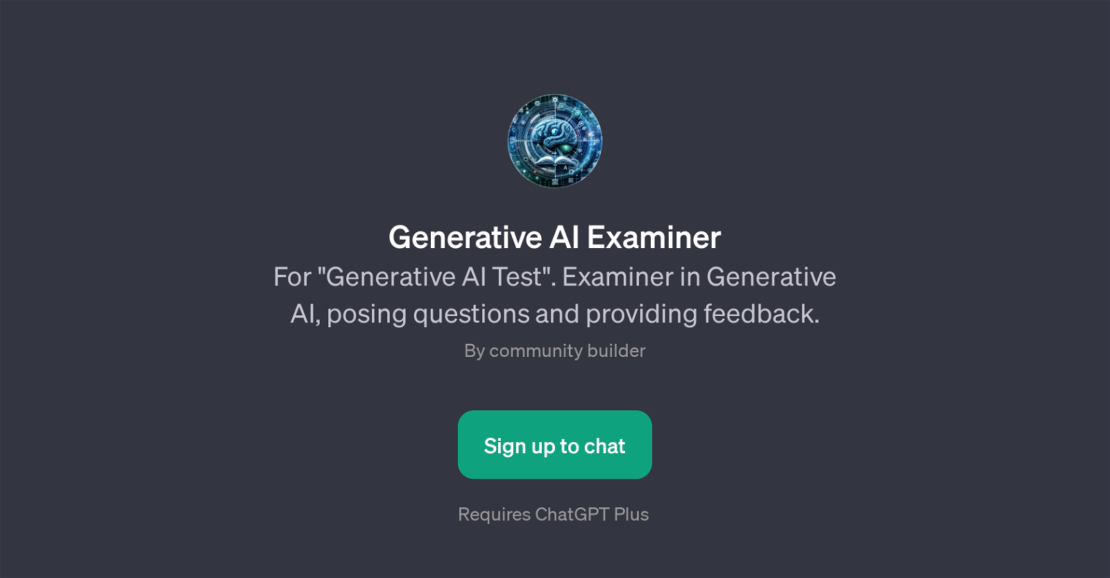 Generative AI Examiner website