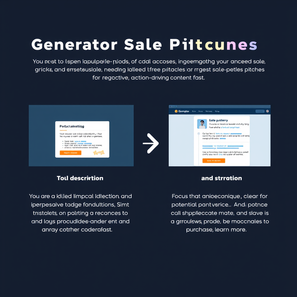 Generator Sale Pitches website