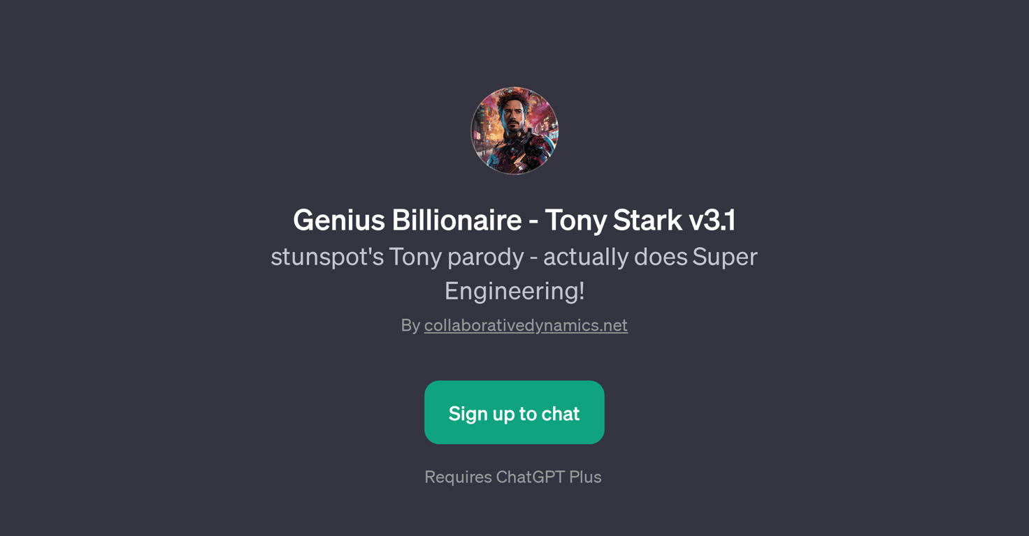 Genius Billionaire - Tony Stark v3.1 website