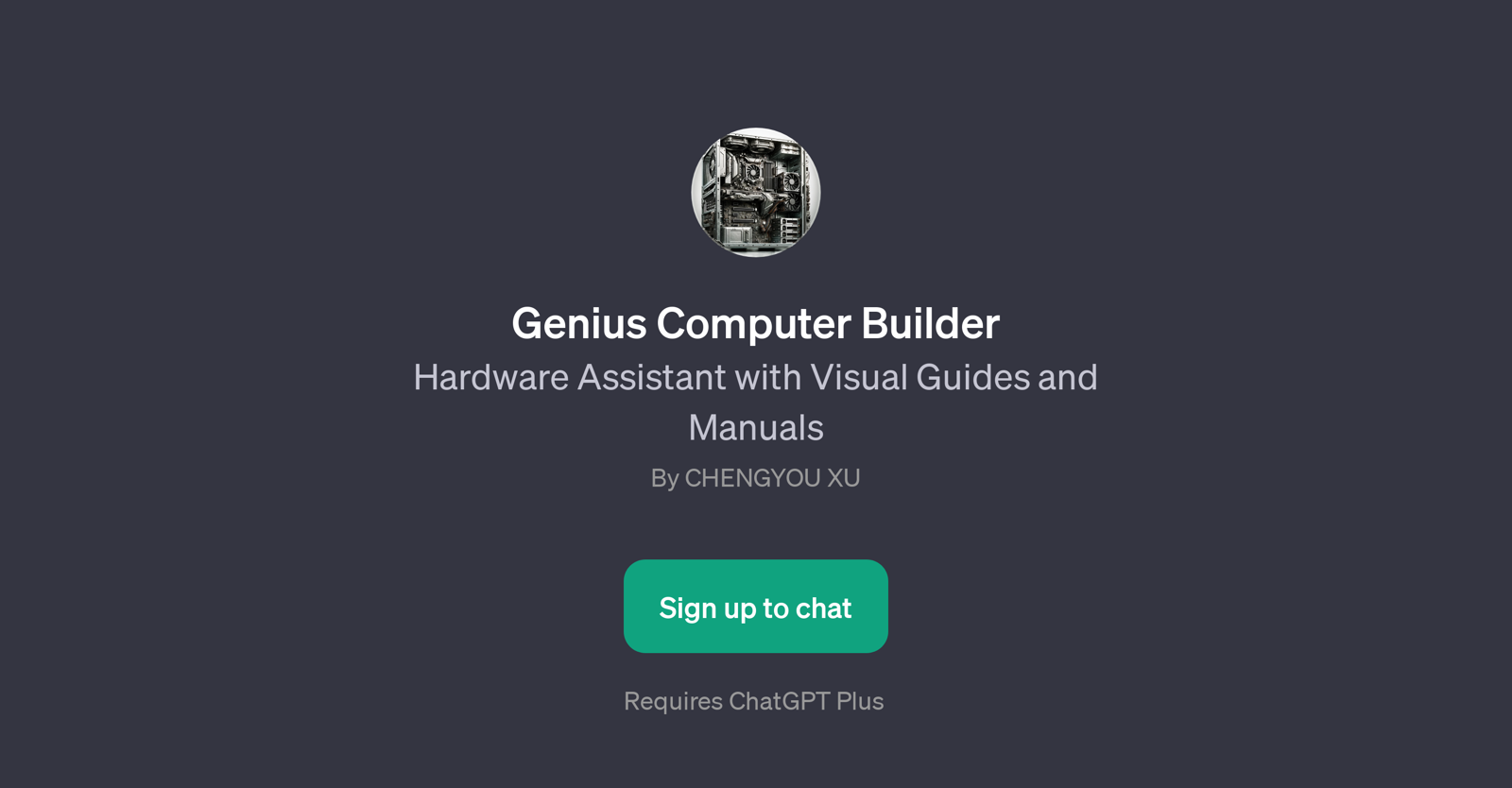 Genius Computer Builder website