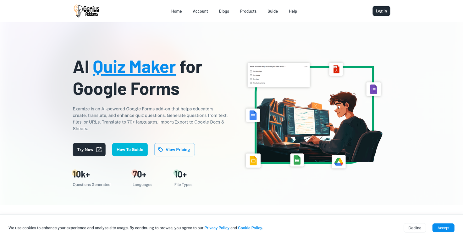 GeniusAddons website