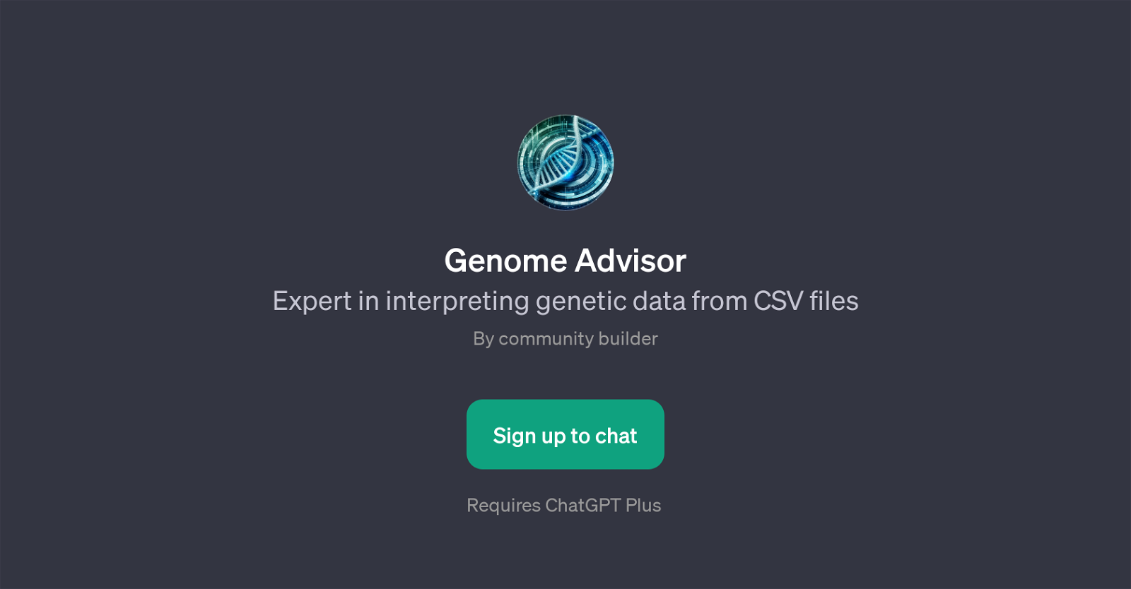 Genome Advisor website