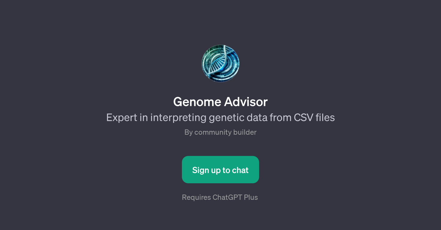 Genome Advisor website