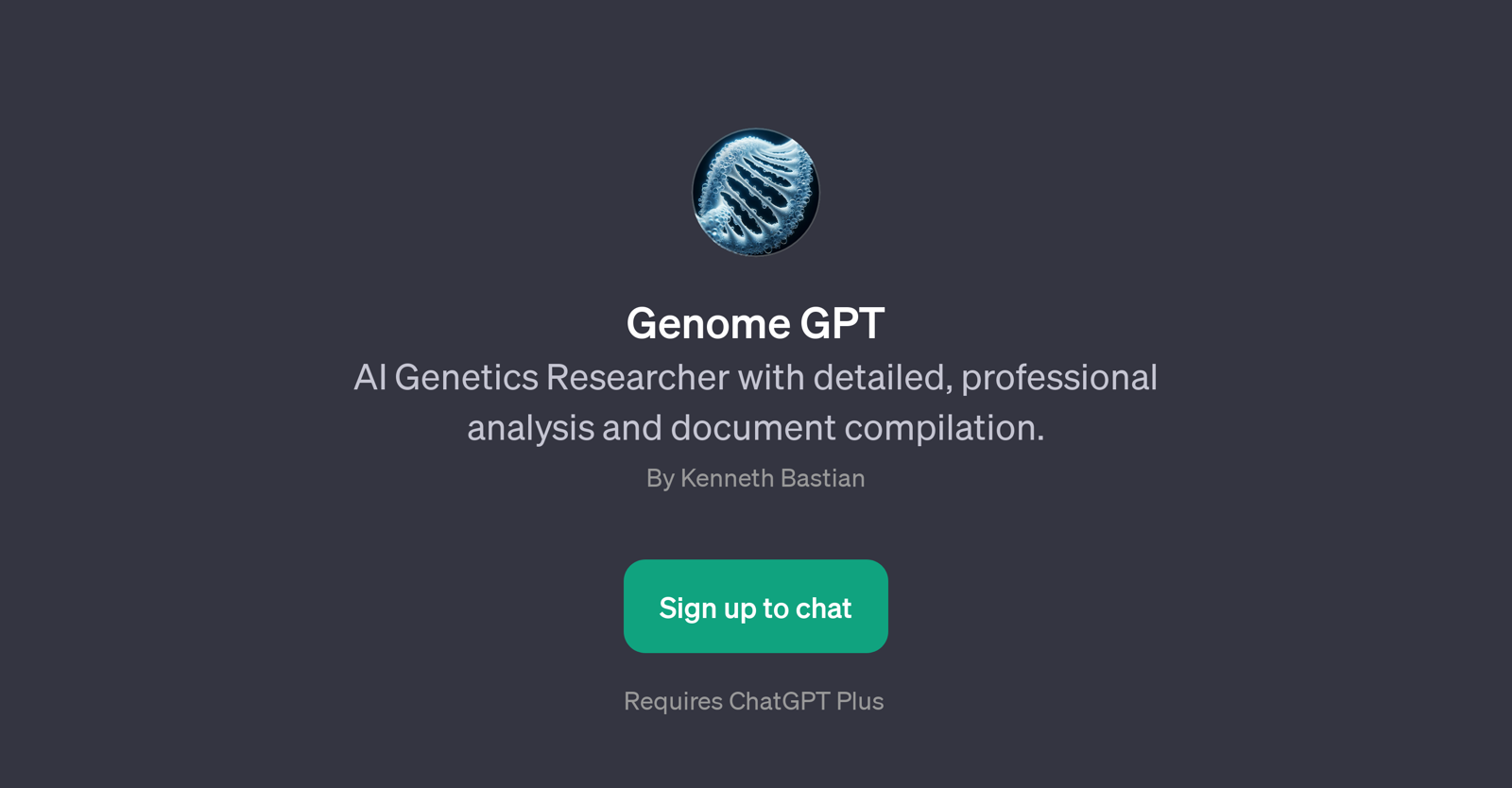 Genome GPT website