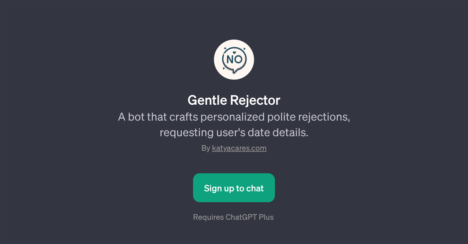 Gentle Rejector website