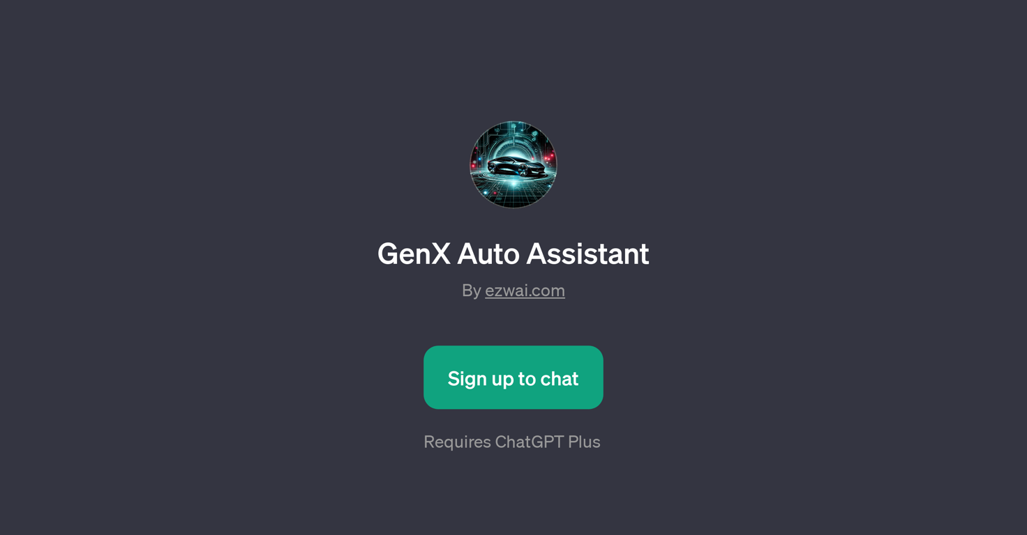 GenX Auto Assistant website