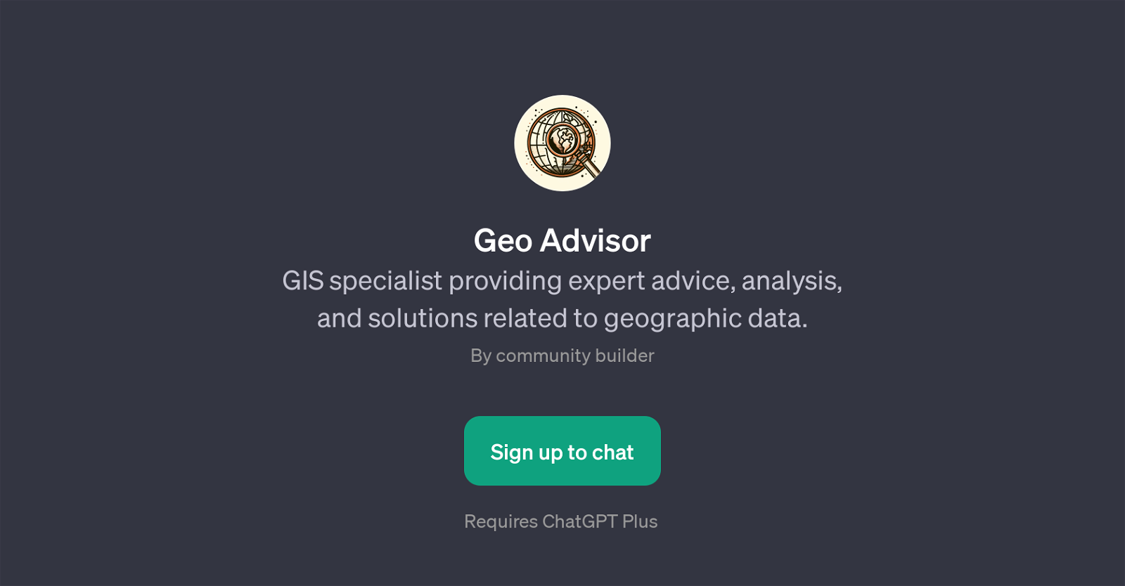 Geo Advisor website
