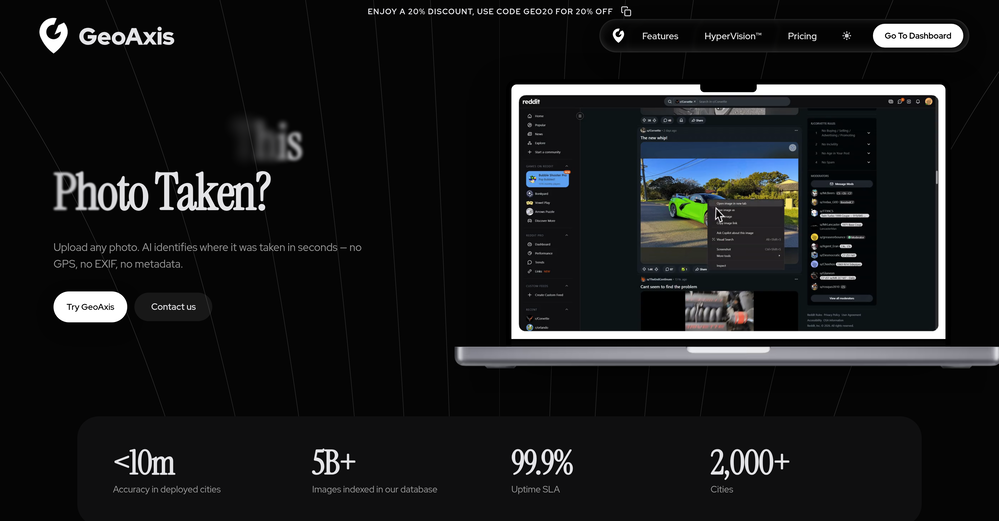 GeoAxis website