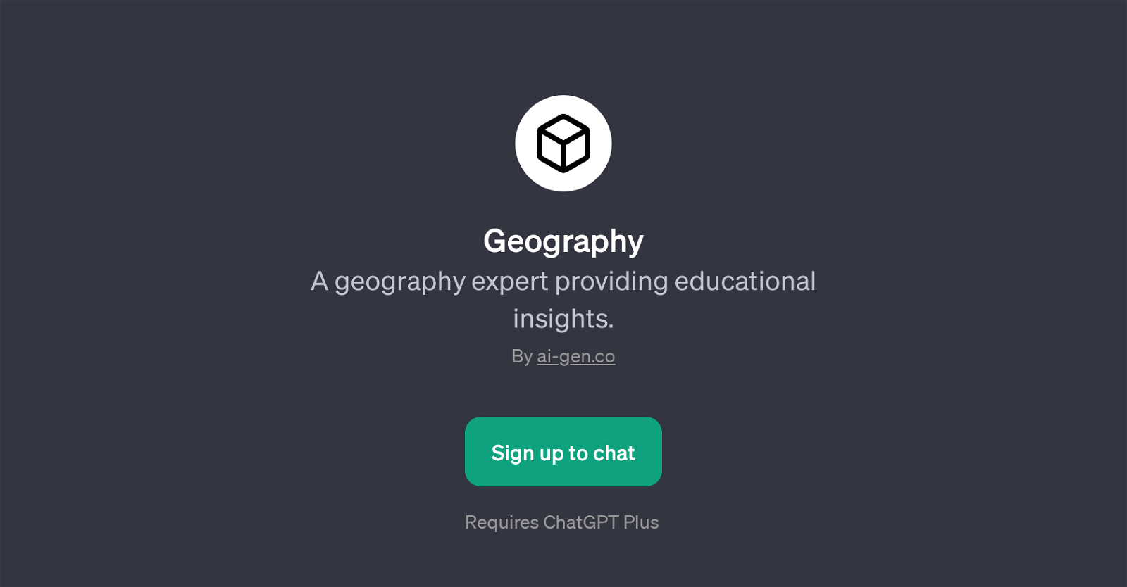 GeographyPage website