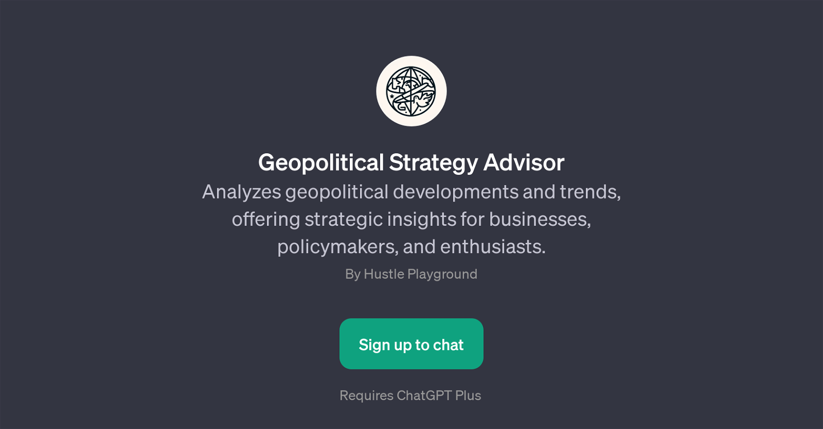 Geopolitical Strategy Advisor website