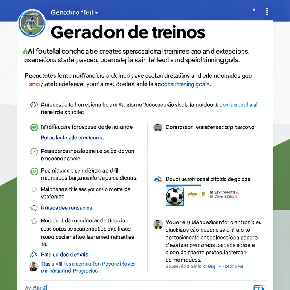 Gerador de treinos. website