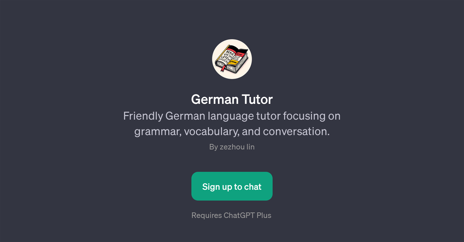 German Tutor website