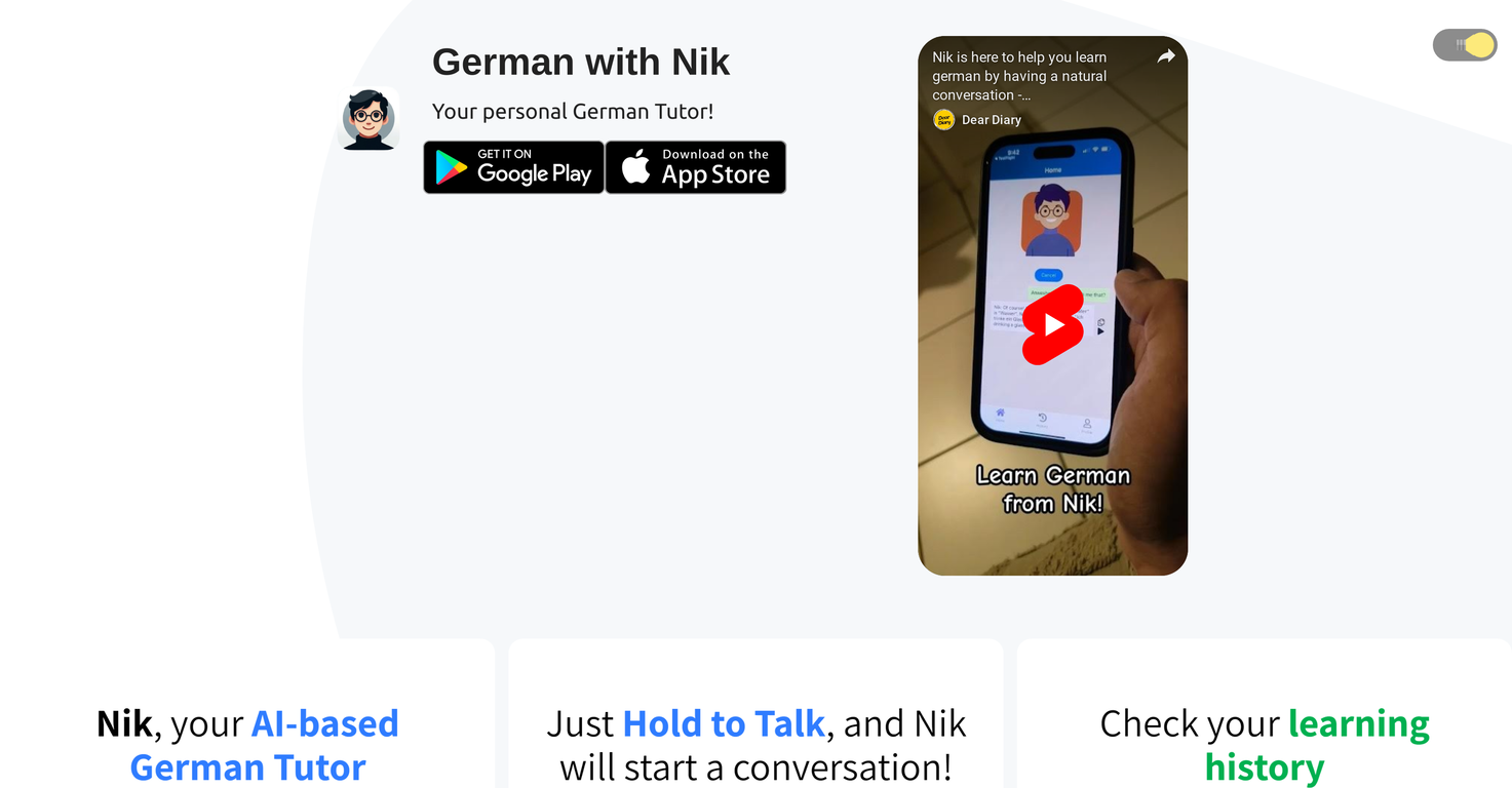 German with Nik website