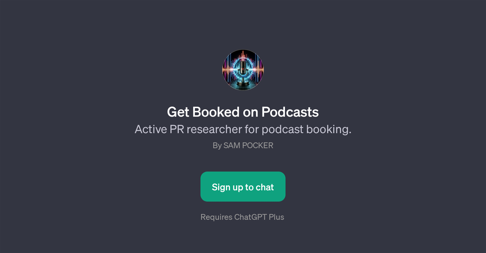 Get Booked on Podcasts website