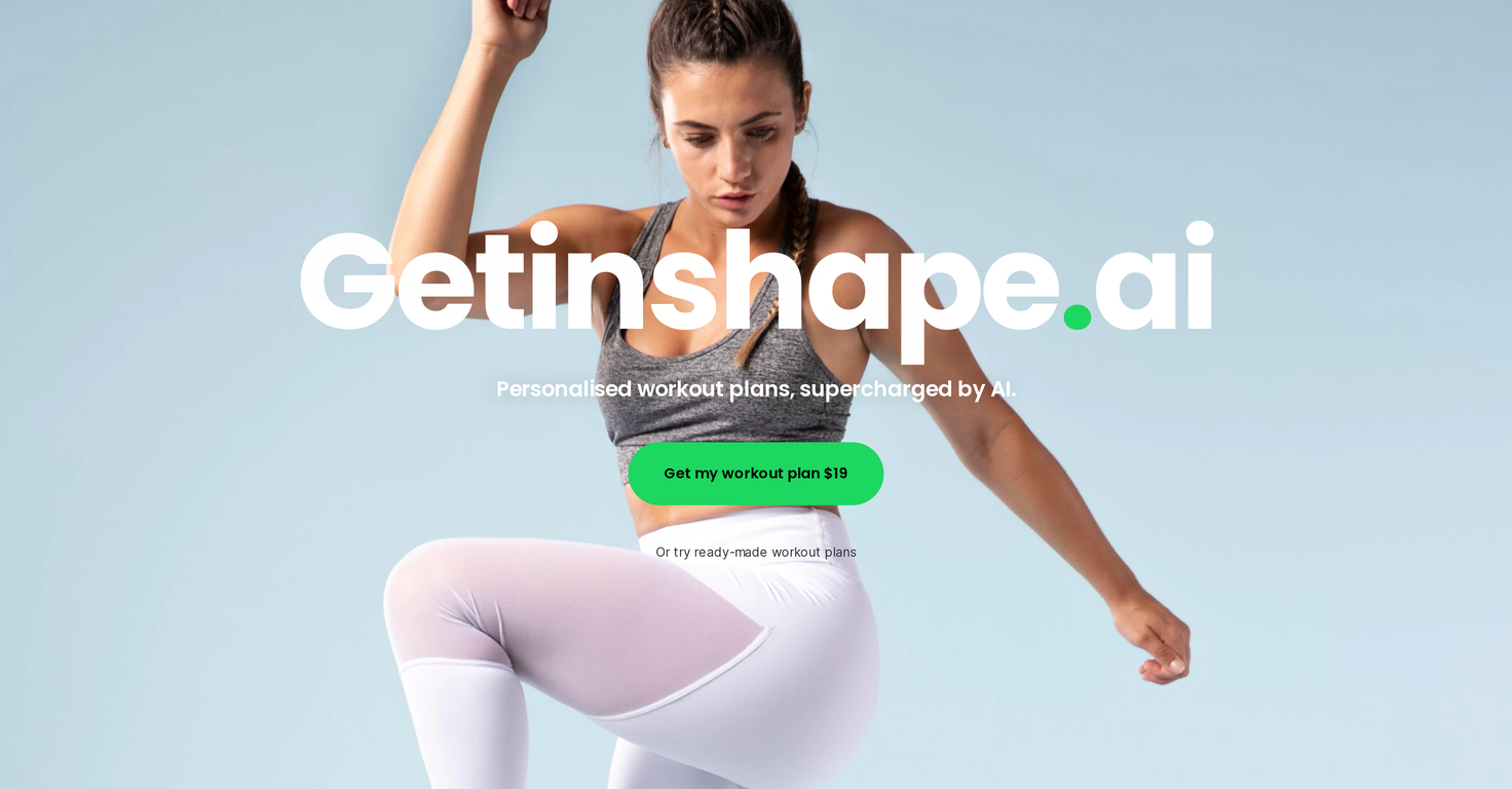 Get In Shape website