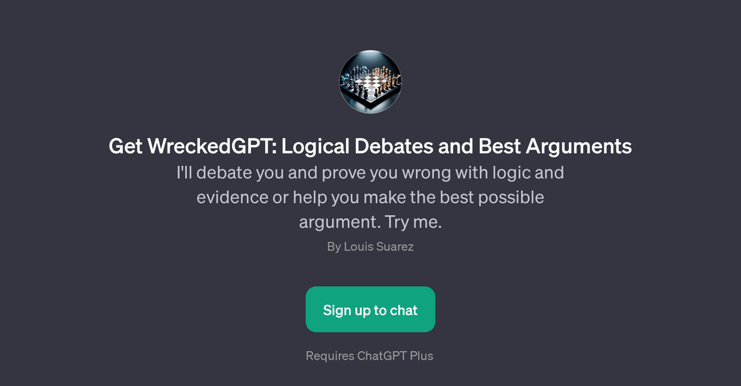 Get WreckedGPT: Logical Debates and Best Arguments website