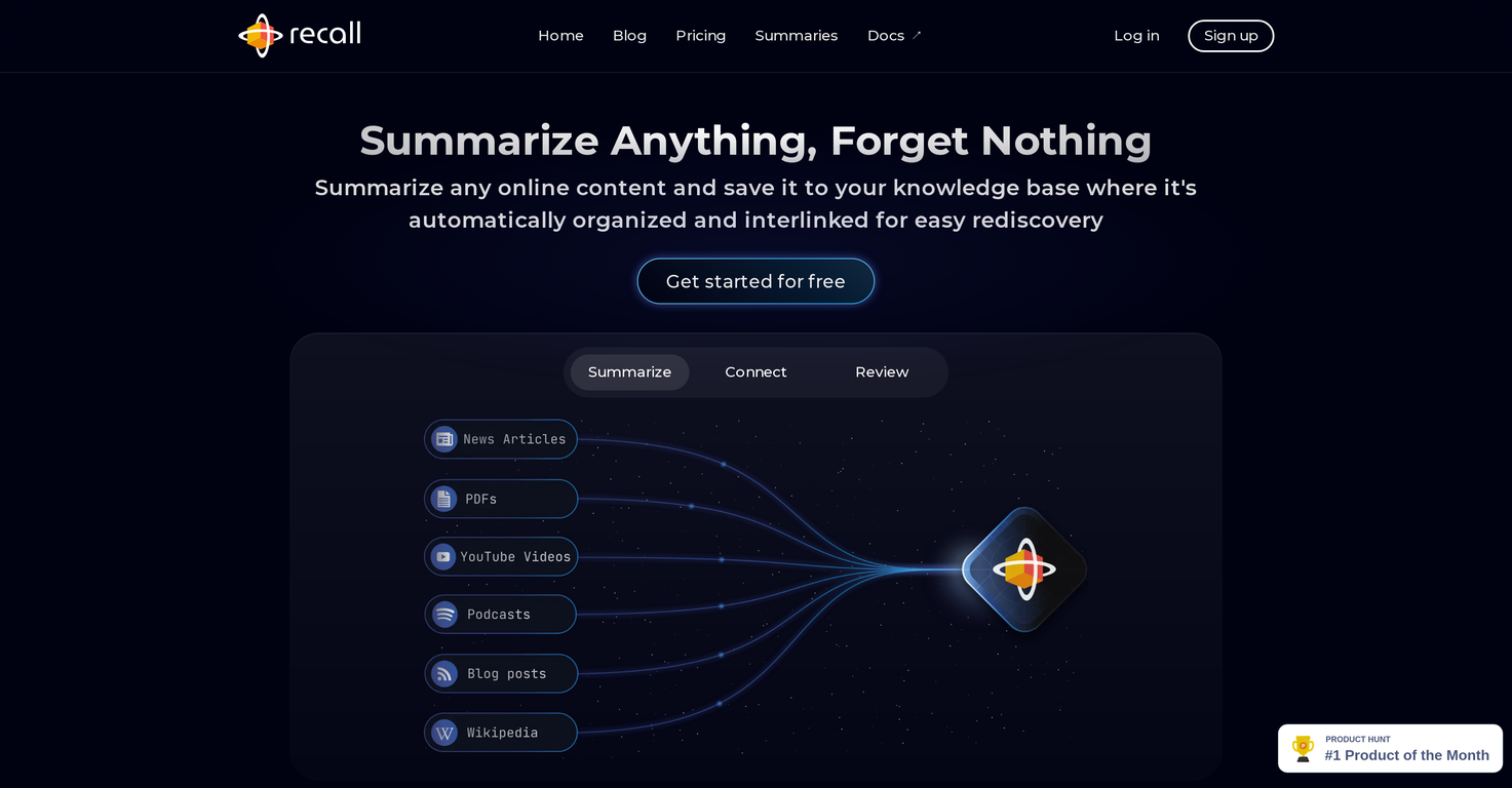 GetRecall website