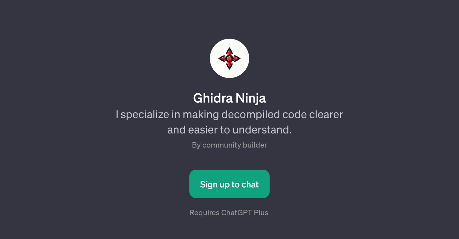 Ghidra Ninja website