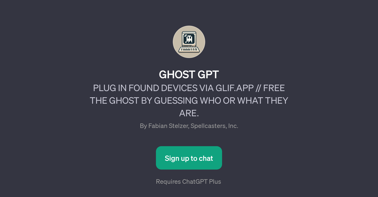 GHOST GPT website