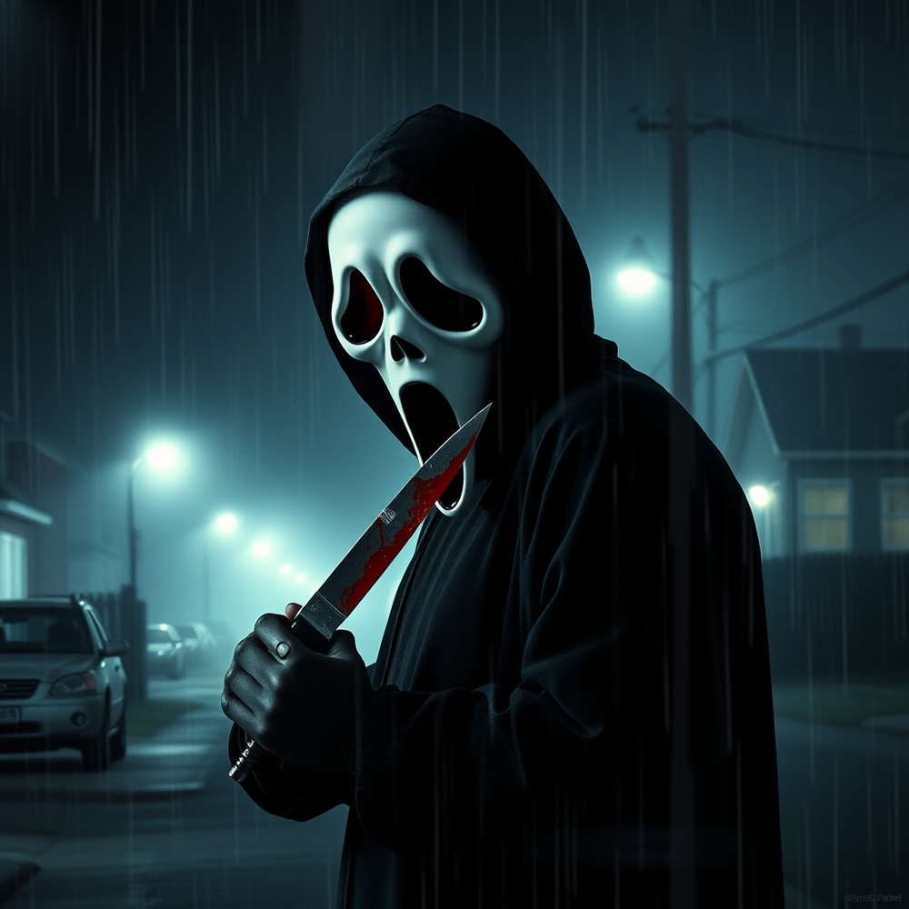Ghostface Scream Wallpaper Generator website