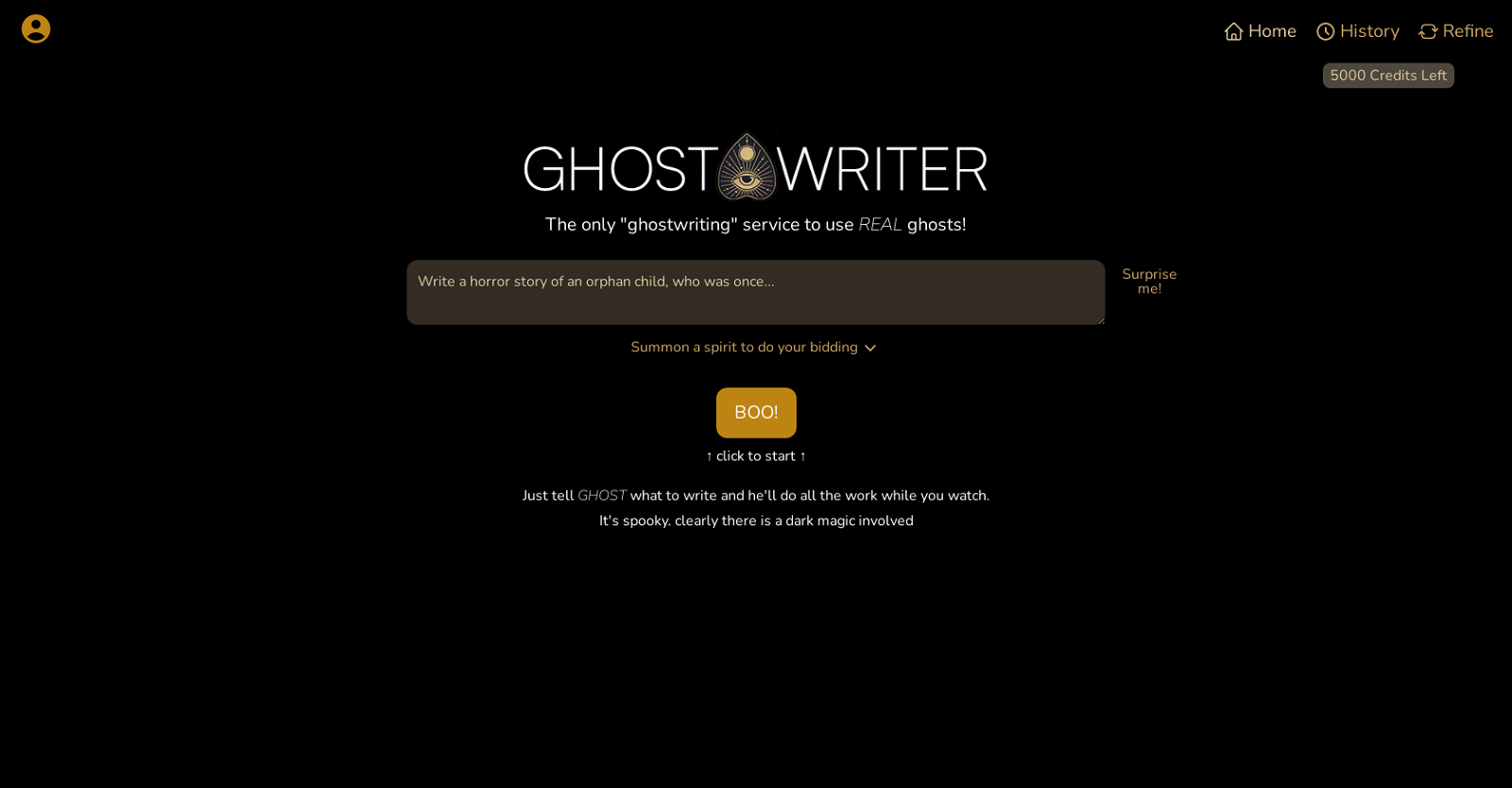 GhostTheWriter website