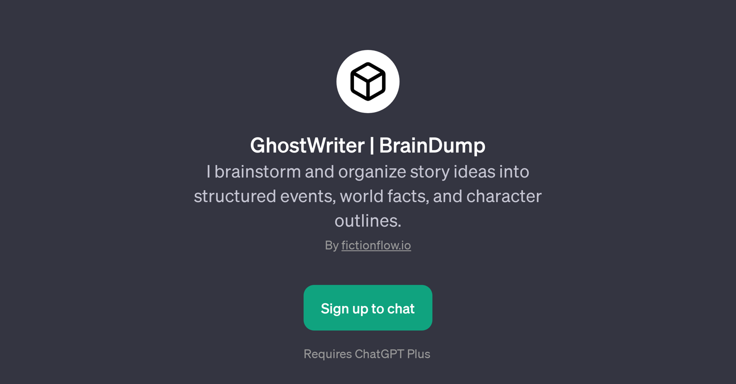 GhostWriter | BrainDump website