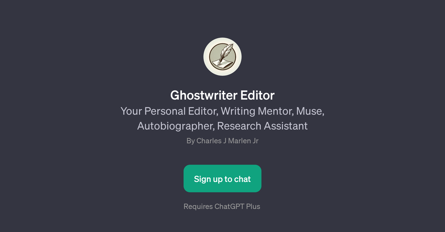 Ghostwriter Editor website