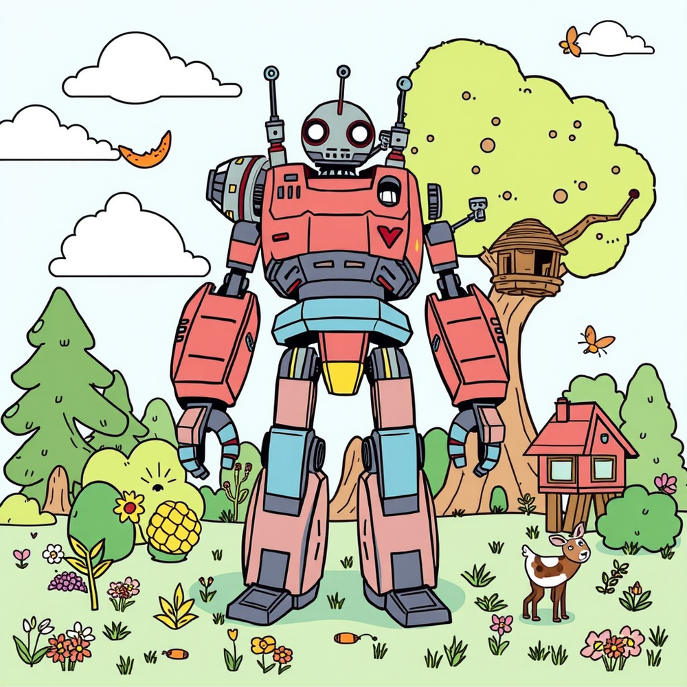 giant robot coloring book website