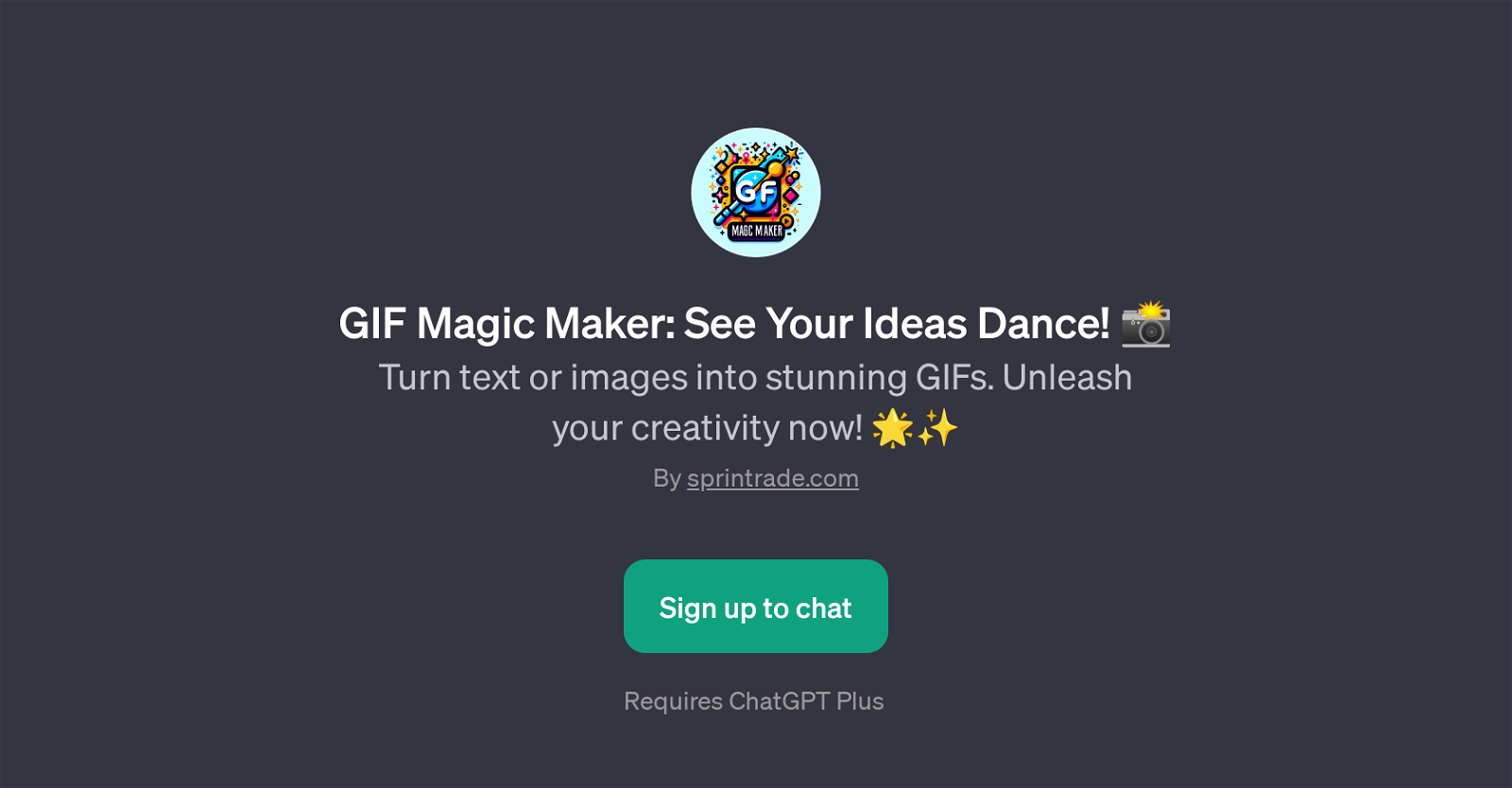 GIF Magic Maker website