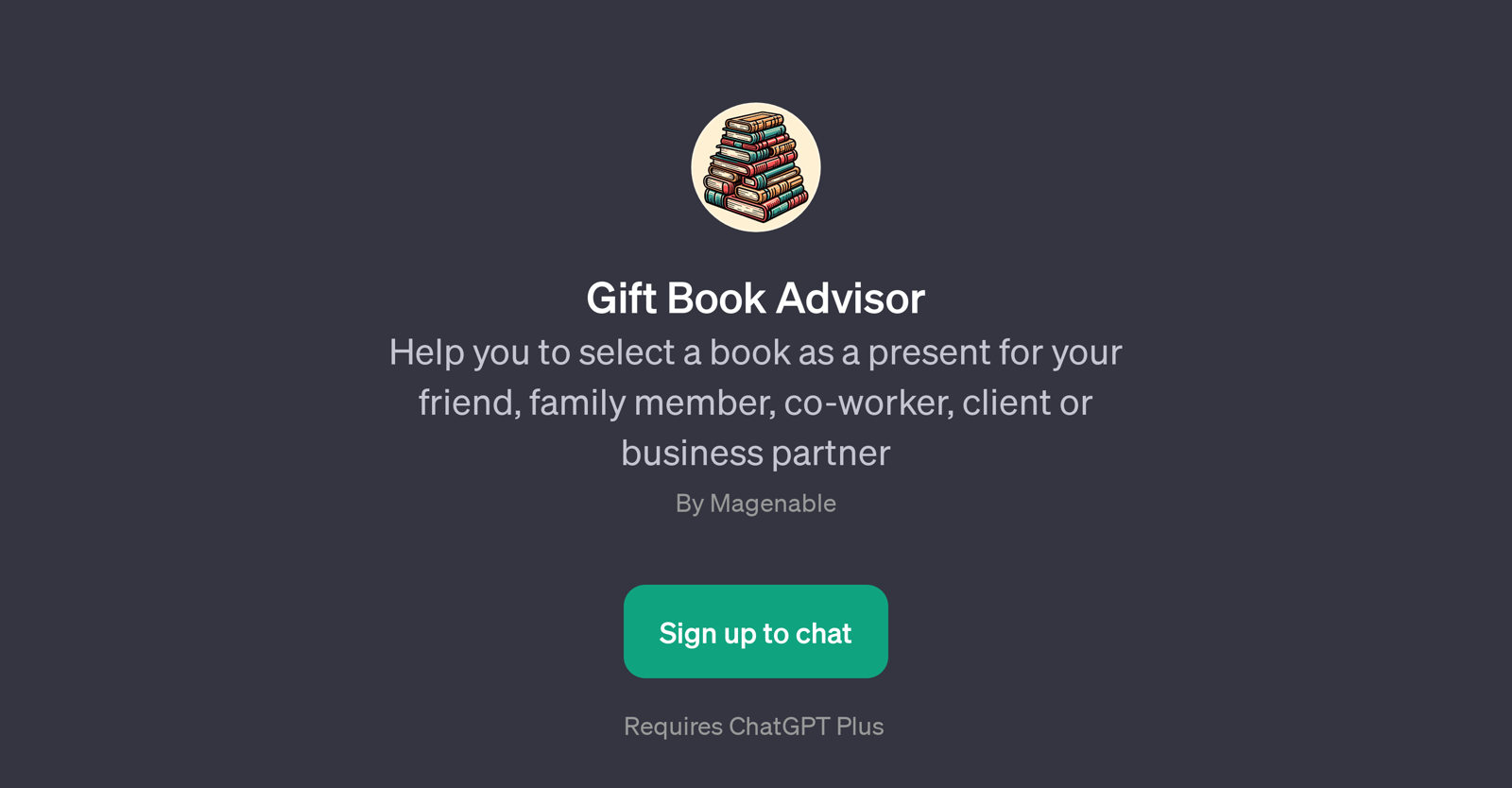 Gift Book Advisor website