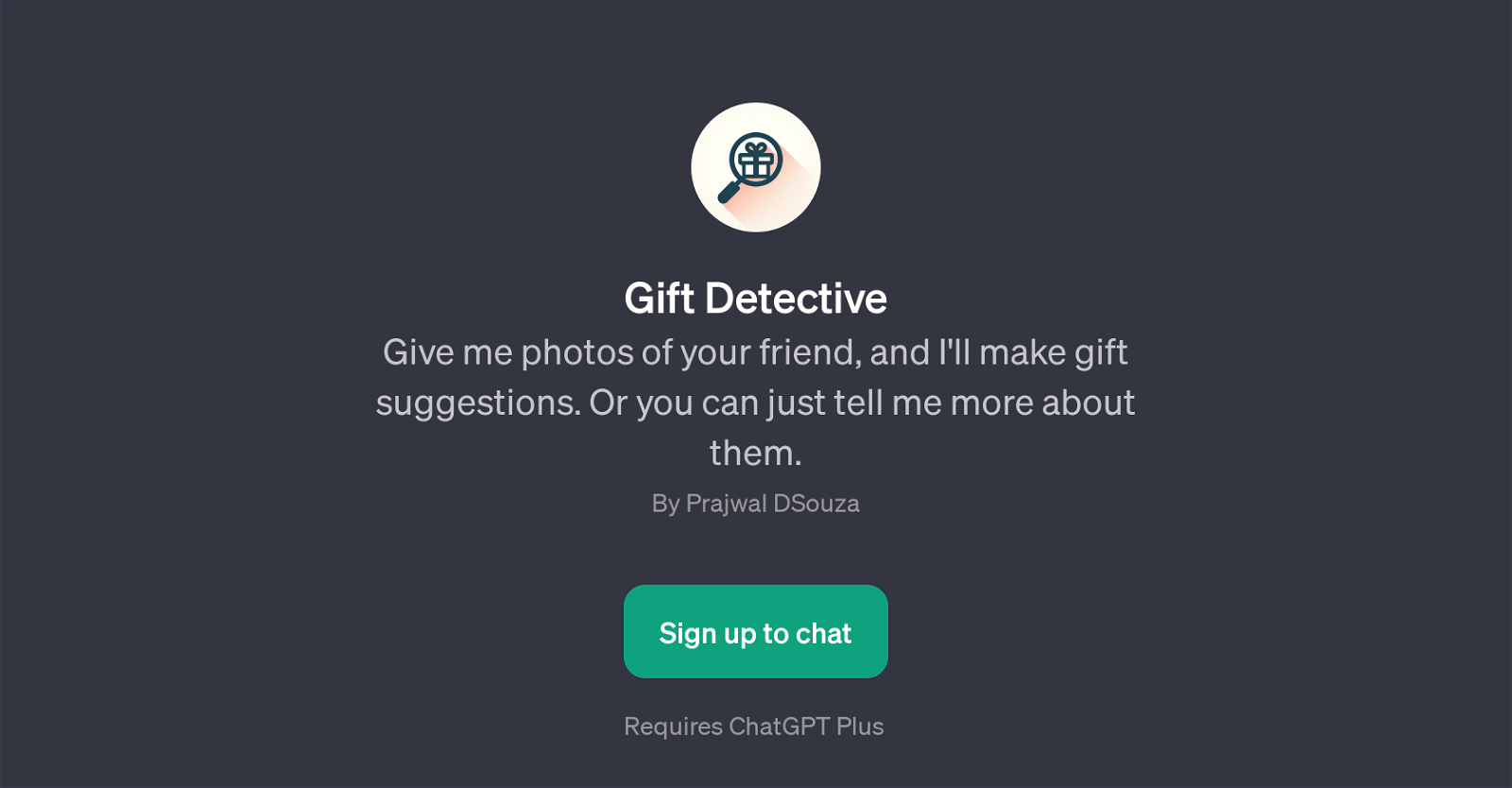 Gift Detective website