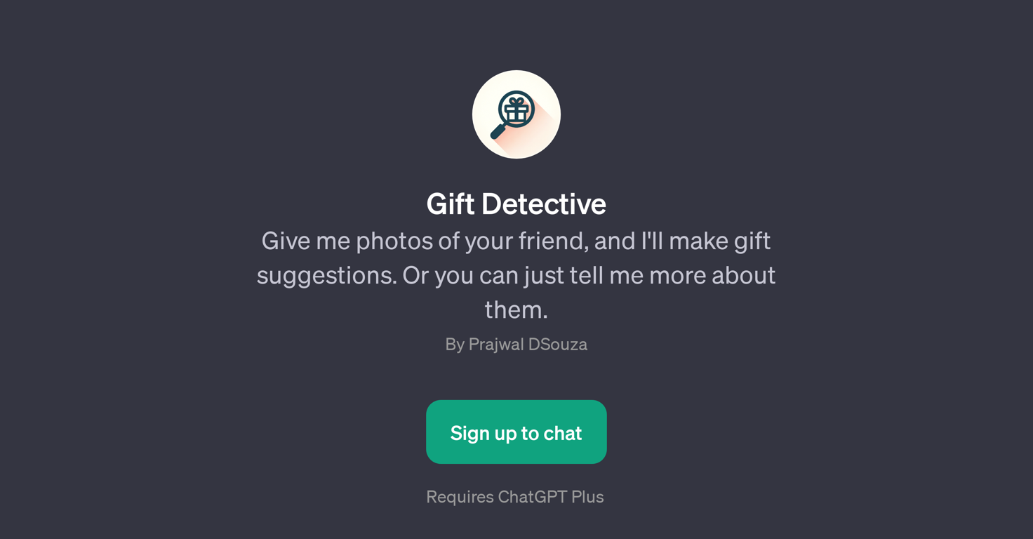 Gift Detective website