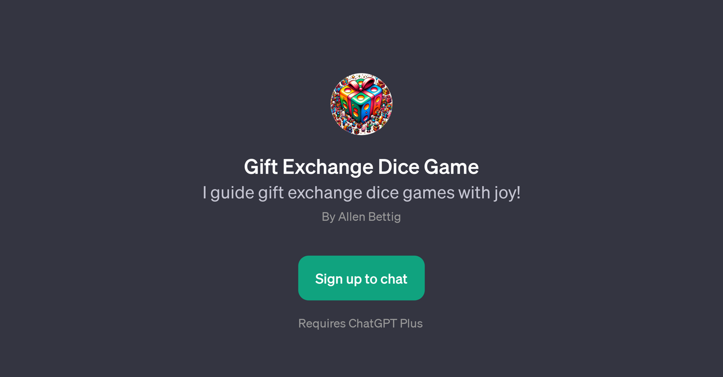 Gift Exchange Dice Game website