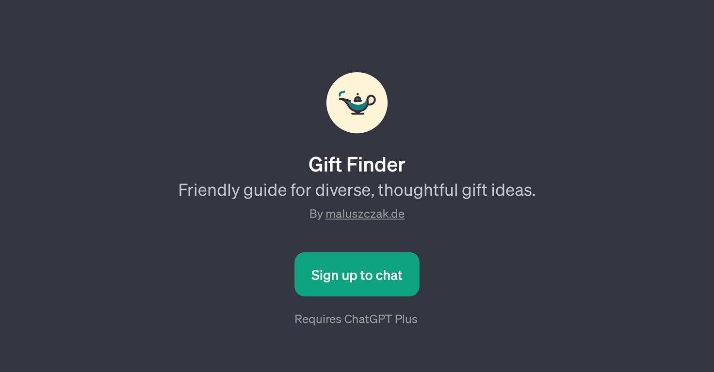 Gift Finder website