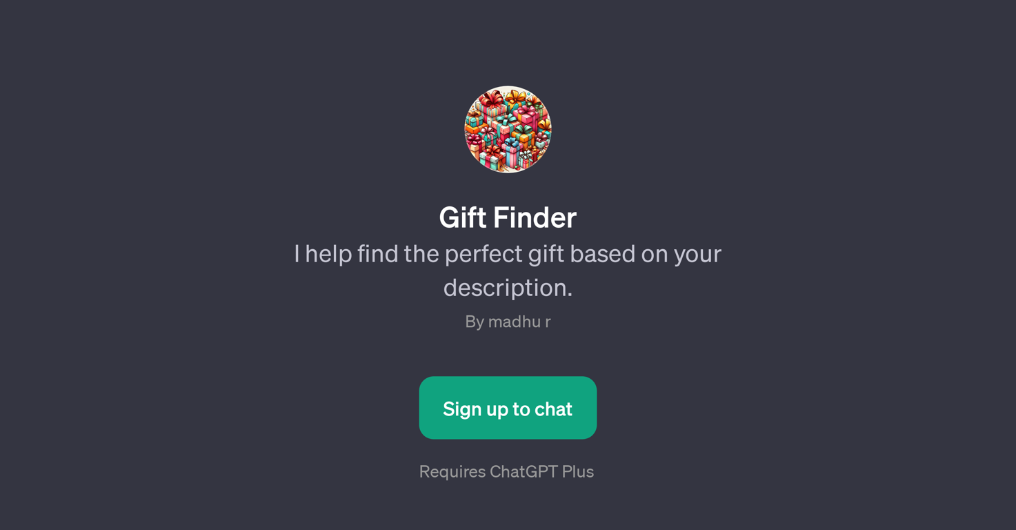 Gift Finder website