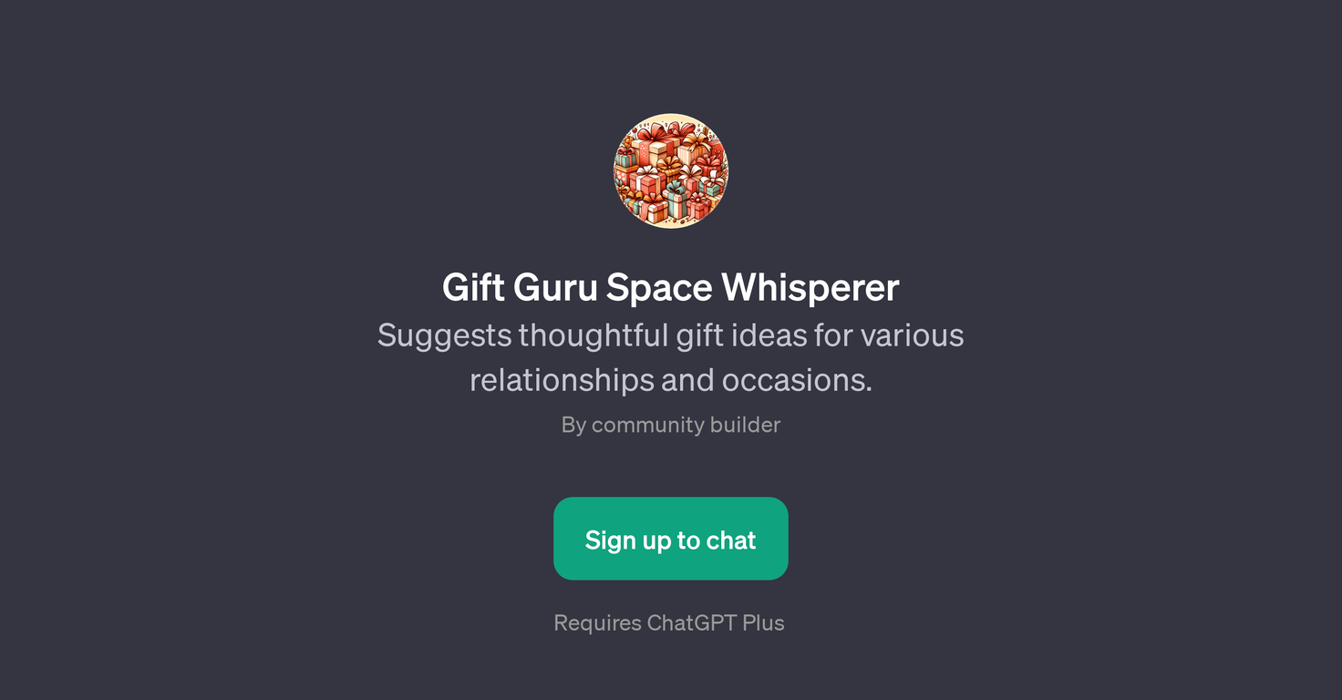 Gift Guru Space Whisperer website