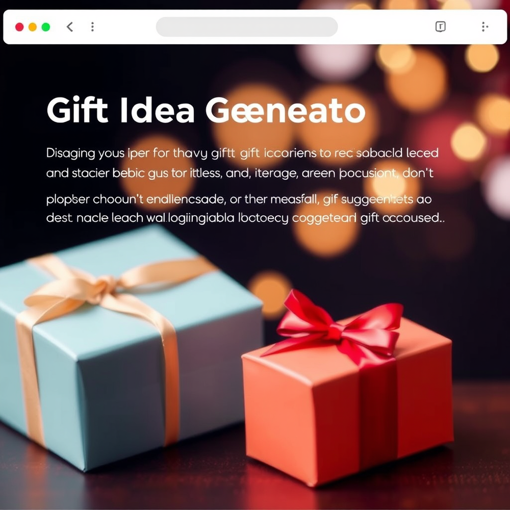 Gift Idea Generator website