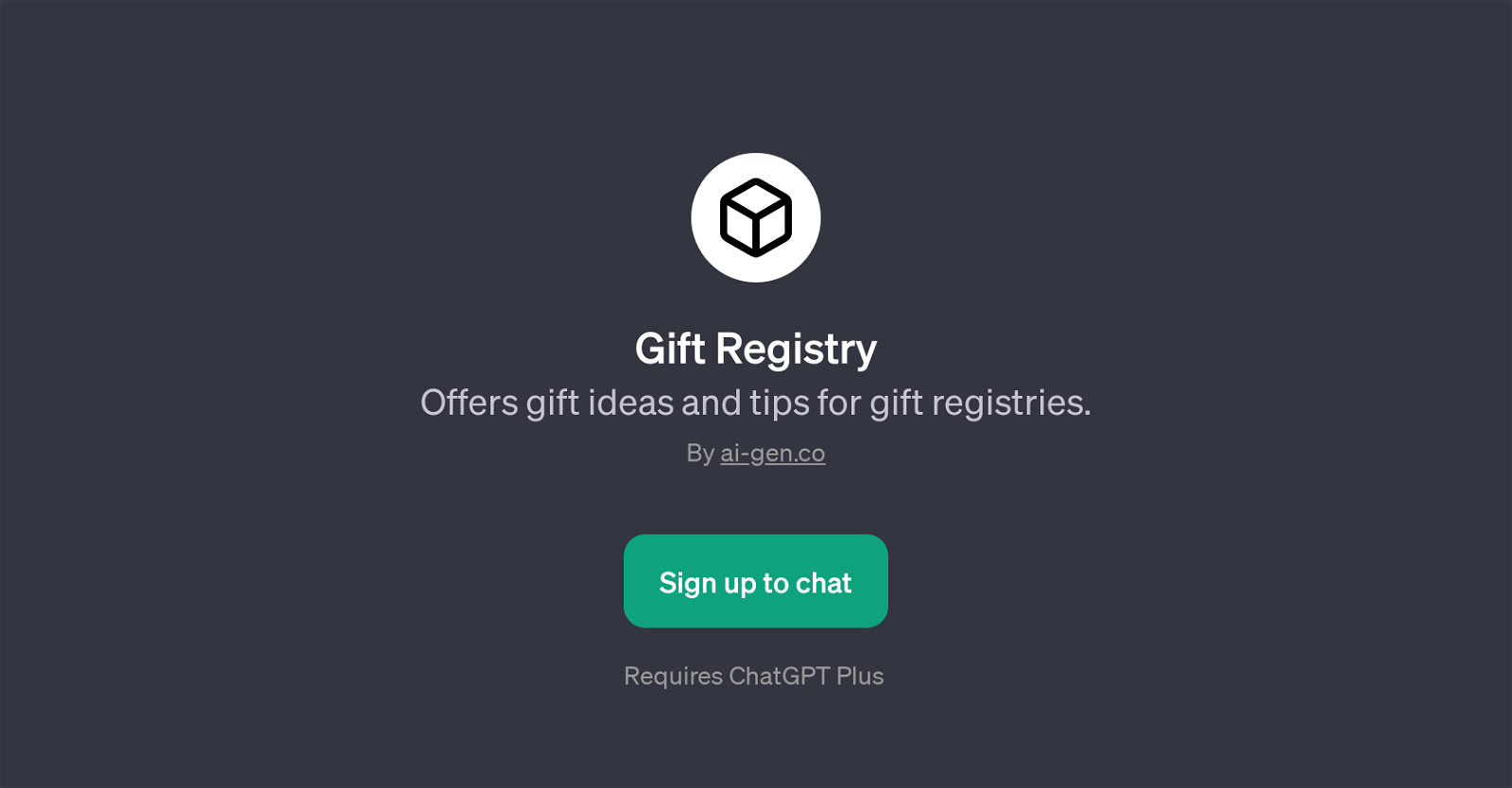 Gift Registry website