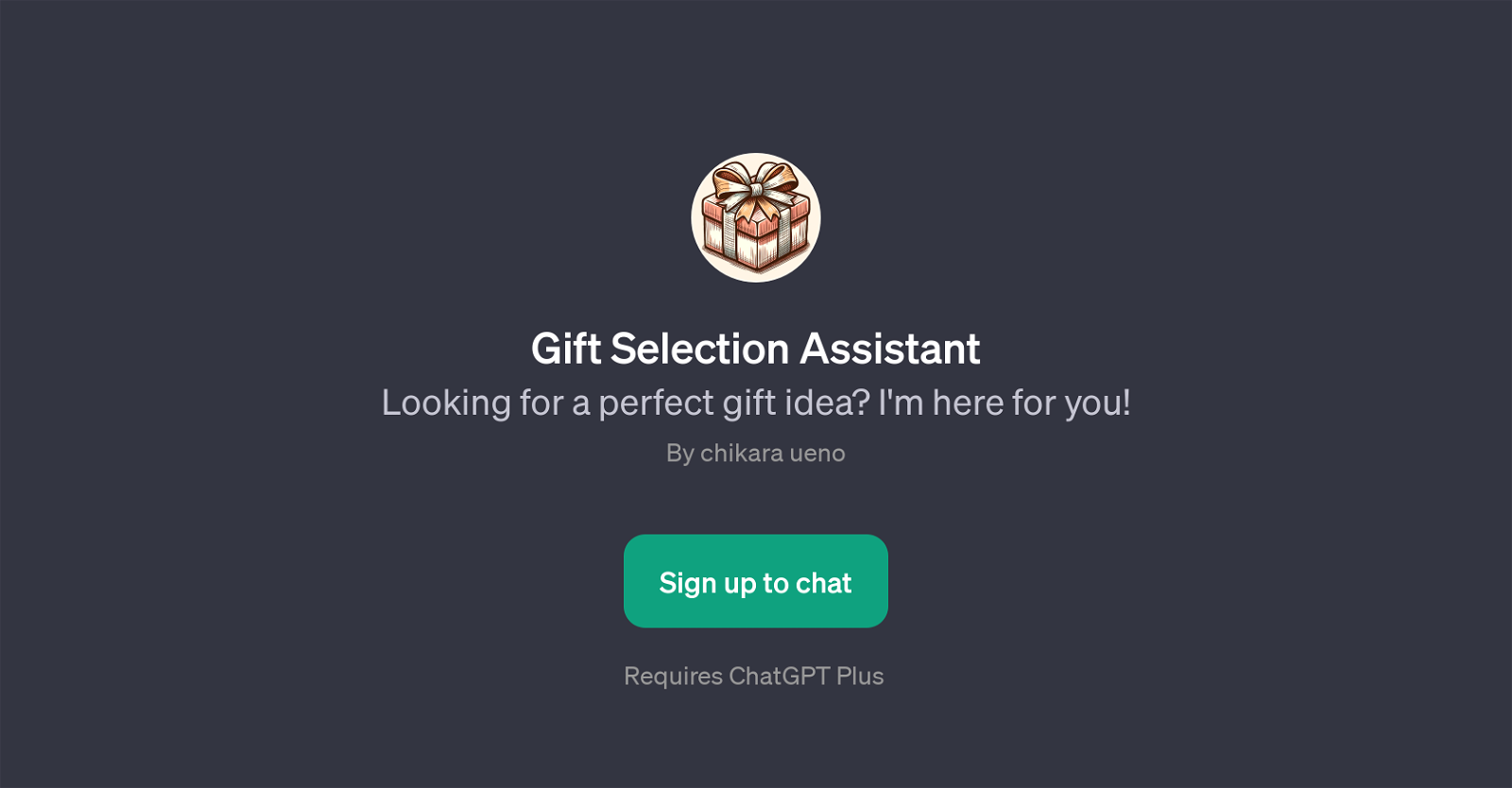 Gift Selection Assistant website