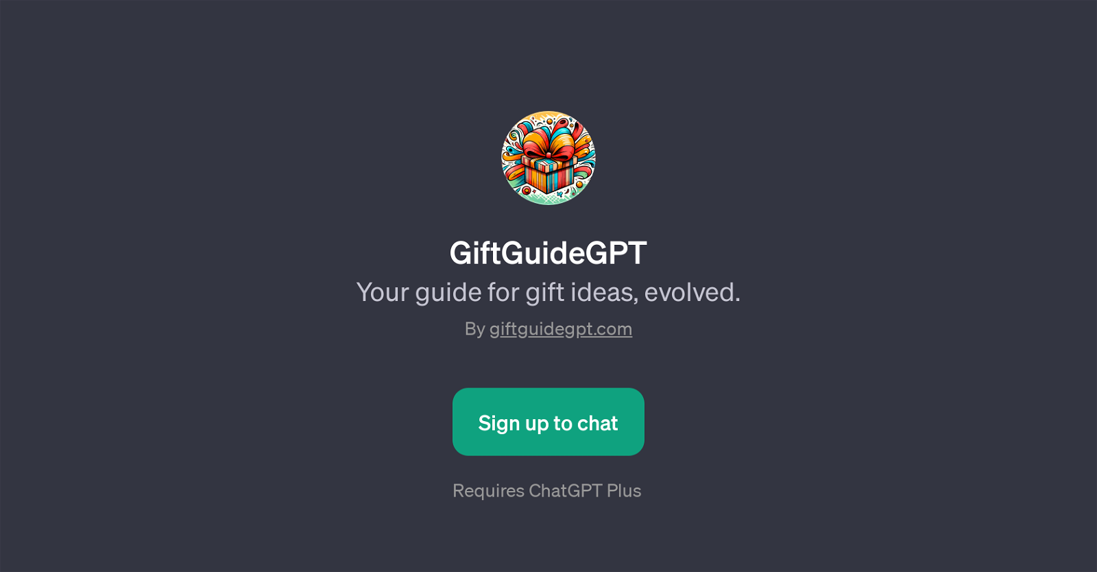 GiftGuideGPT website