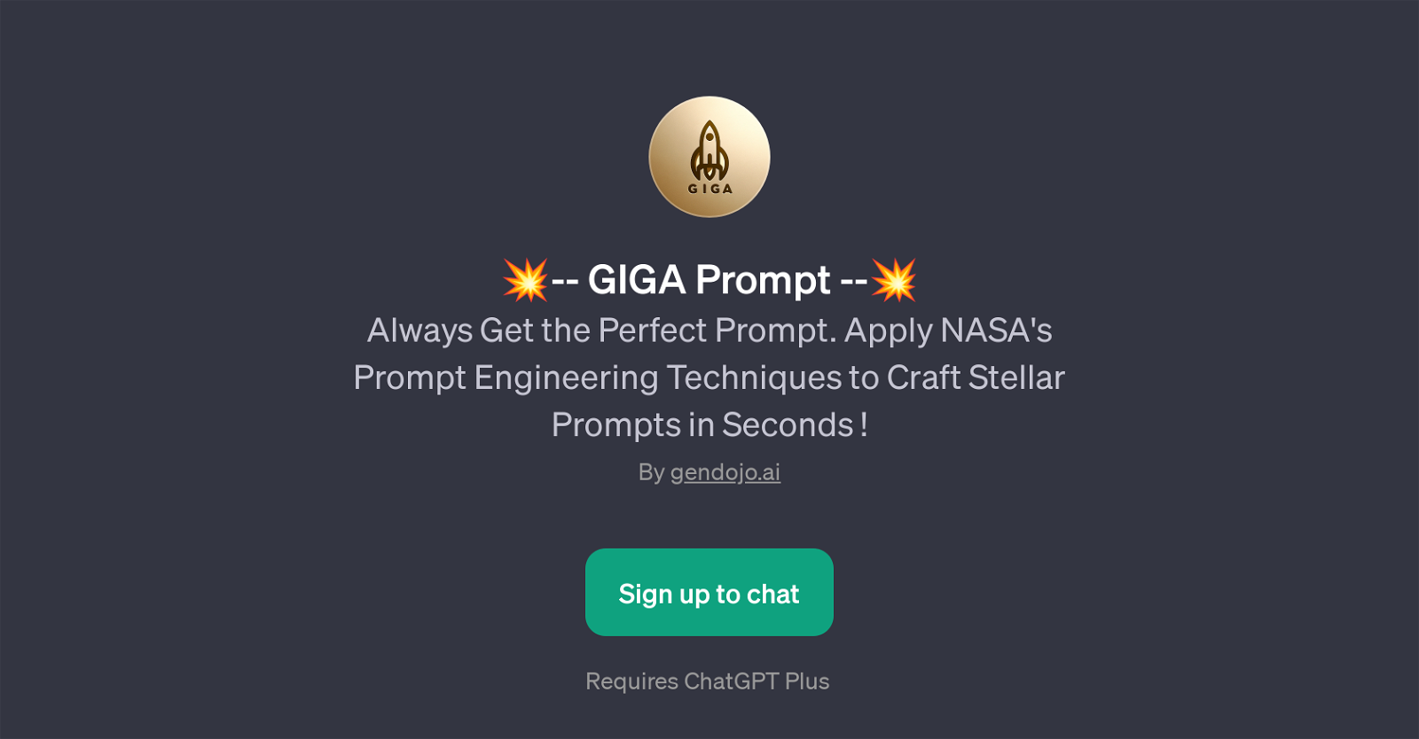 GIGA Prompt website