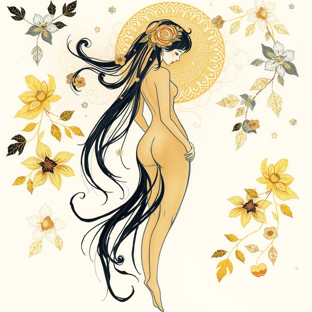 Gilded Watercolor Reverie website