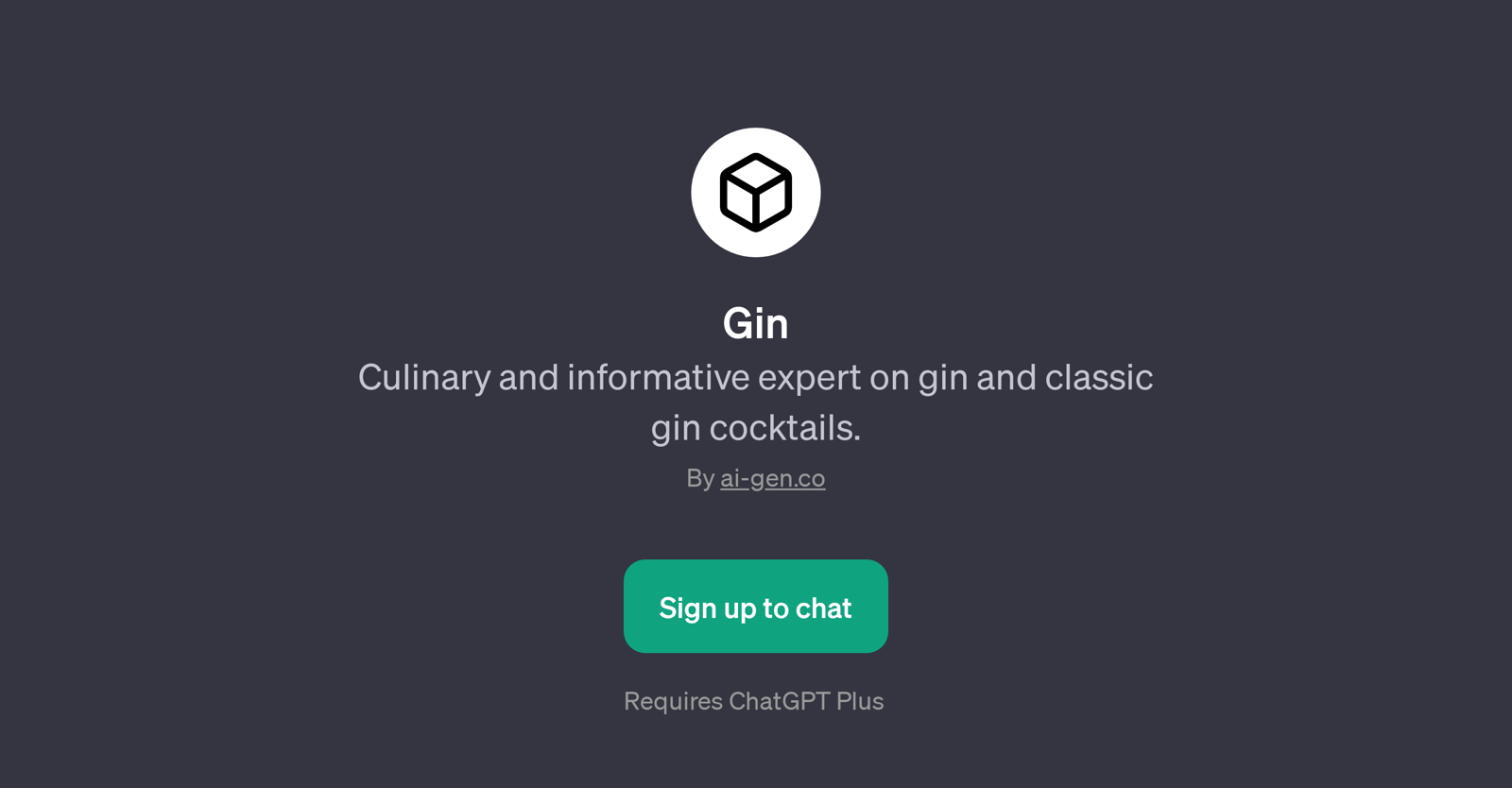 Gin website