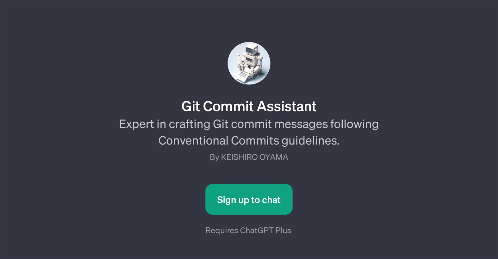 Git Commit Assistant website